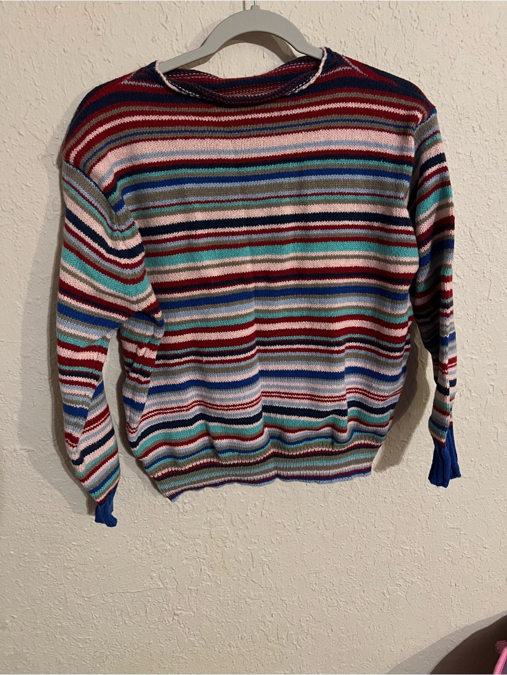 Multicolor Striped Crewneck Sweater - Women's